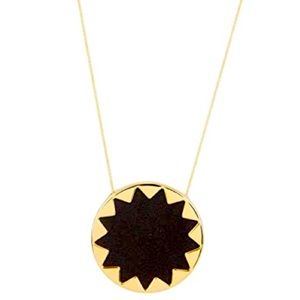 House of Harlow Black and Gold Necklace